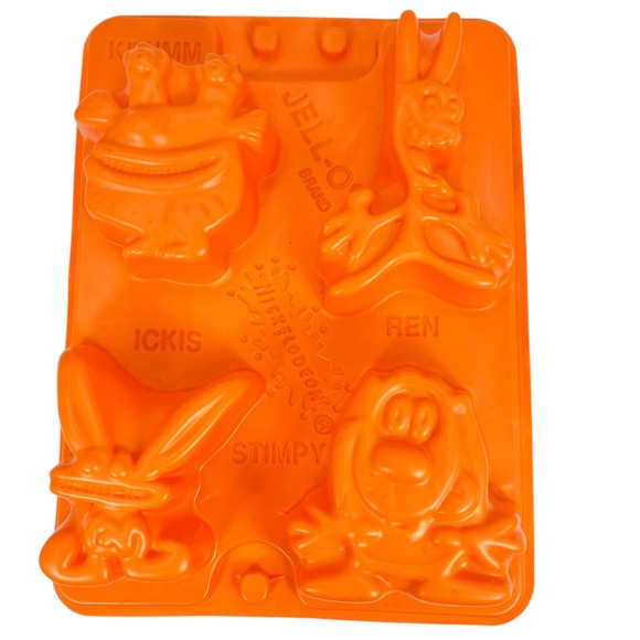 VTG Nickelodeon Ren & Stimpy Jello Jigglers Mold Ickis Krumm 1996 Jello Shots - Picture 1 of 2